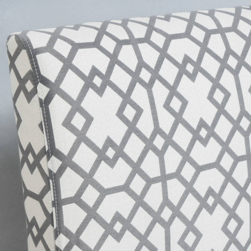 Set of 2 Kassi Accent Chair Geometric Patterned Gray - Christopher Knight Home