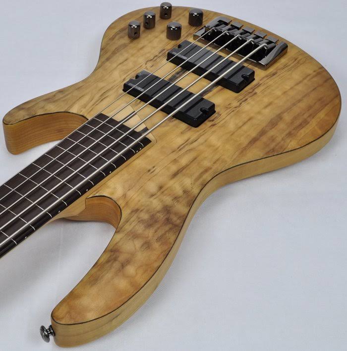ESP LTD B-205 Fretless Spalted Maple Natural Satin 5 String Bass