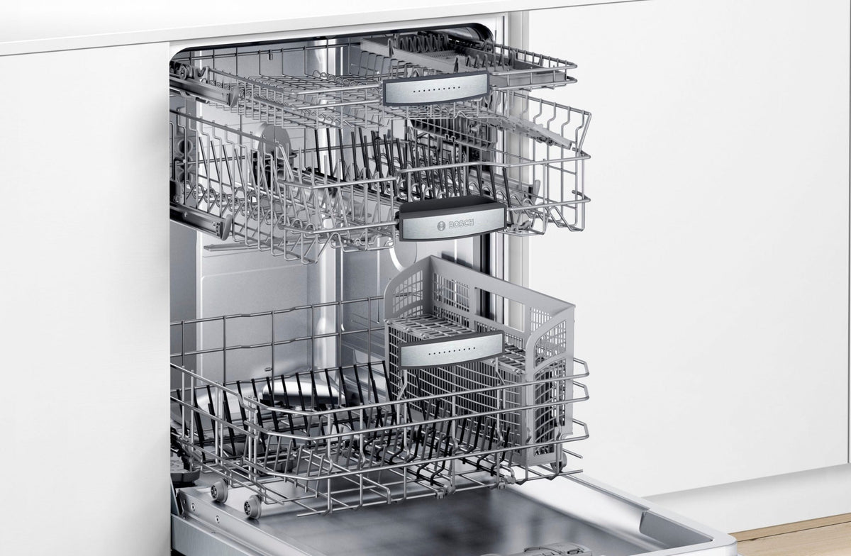Bosch - 800 Series 24 Top Control Built-In Dishwasher with CrystalDry, Stainless Steel Tub, 3rd Rack, 40 dBa - Stainless steel