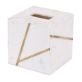 Kassatex Tissue Holder, Marble Brass Accessories