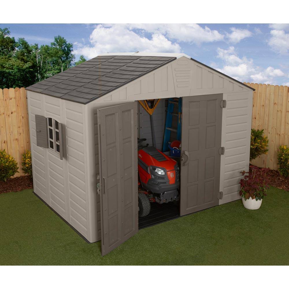 US Leisure 10 ft. x 8 ft. Keter Stronghold Resin Storage Shed