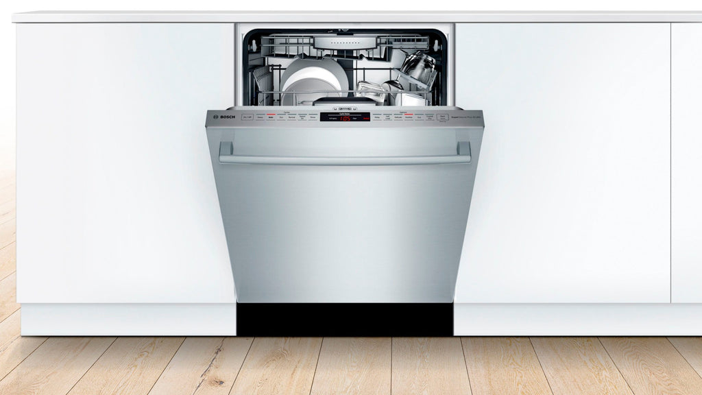 Bosch - 800 Series 24 Top Control Built-In Dishwasher with CrystalDry, Stainless Steel Tub, 3rd Rack, 40 dBa - Stainless steel