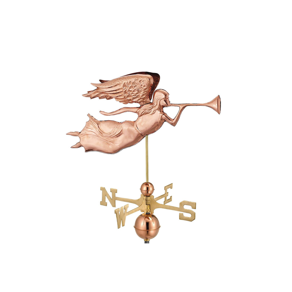 Good Directions Angel with Arrow Weathervane - Pure Copper