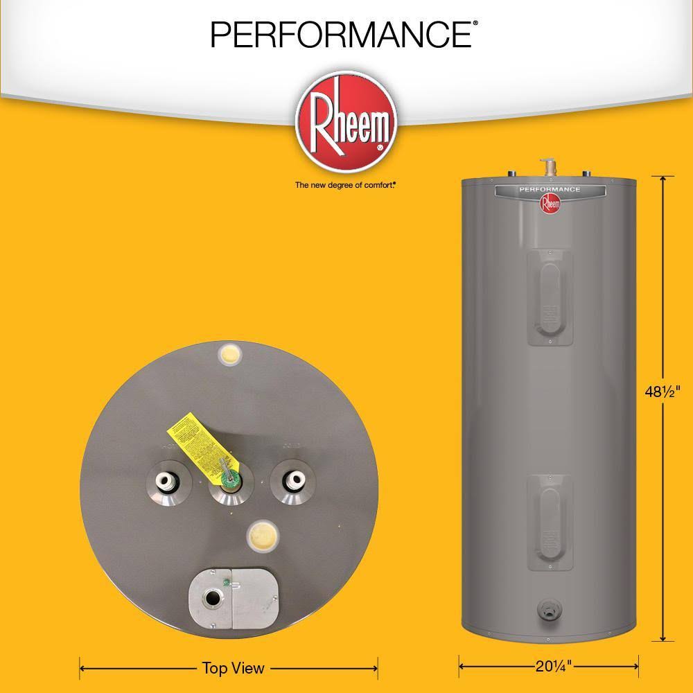 ??Rheem Performance 40 gal. Medium 6 Year 4500/4500-Watt Elements Electric Tank Water Heater