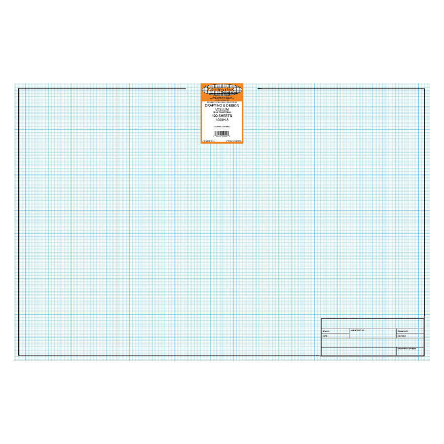 Clearprint 24 x 36 Vellum 1000HTS-8 - 100 Sheets