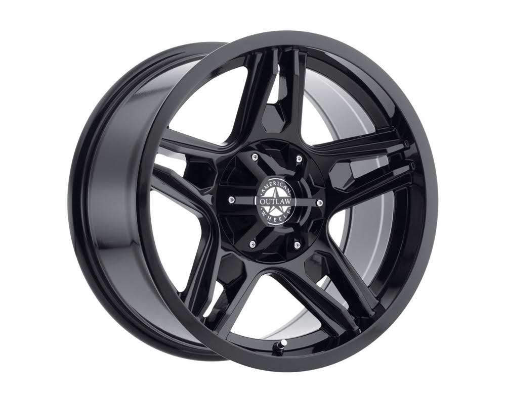American Outlaw Wheels 124-2983GB Lonestar Full Painted Gloss Black Wheel 20x9 6x139.7 10mm