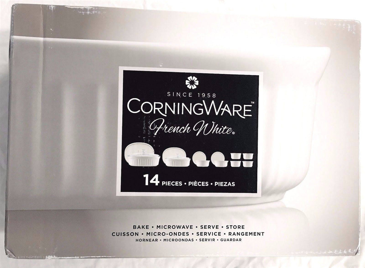Corningware French White 14-Piece Bakeware Set
