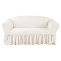 Sure Fit Essential Twill 1 Piece Loveseat Slipcover - White