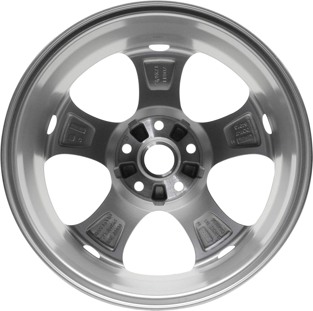 Partsynergy Replacement For New Replica Aluminum Alloy Wheel Rim 17 Inch Fits 2018-2010 Mazda 5 5 Lug 114.3mm 5 Spokes