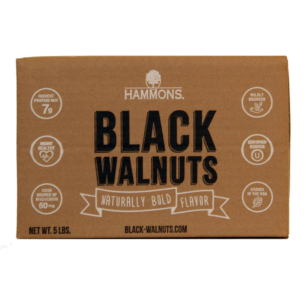 Hammons Black Walnuts - Fancy Large Kernels 5 lb