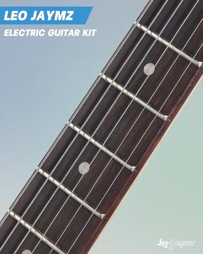 Leo Jaymz 39 Full Size ST Style Electric Guitar Starter Kit with SSH Pickup, 5W Portable Amp, Tuner, Gig Bag, Strap & Accessories (Violet Ocean)