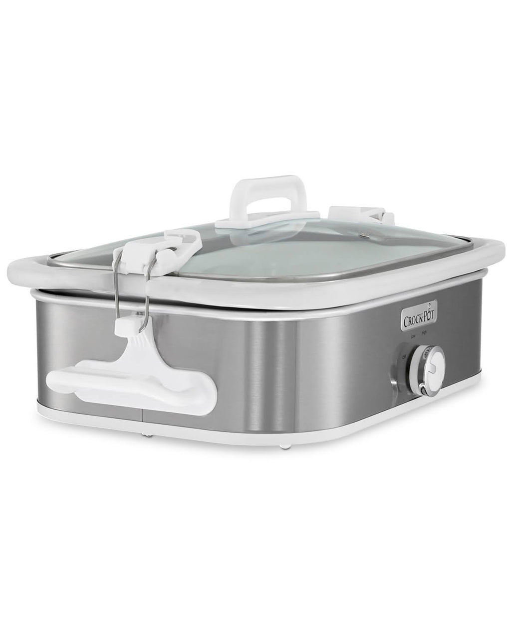 Crock-Pot 3.5 Quart Casserole Slow Cooker, Stainless Steel