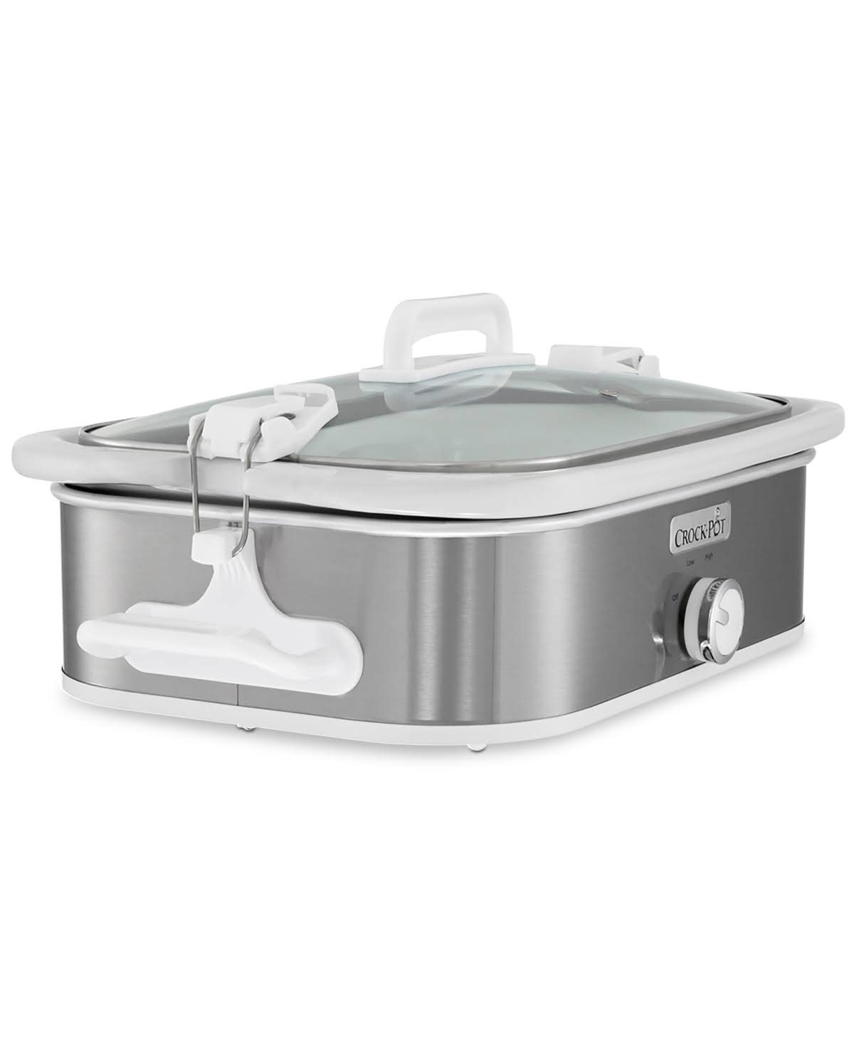 Crock-Pot 3.5 Quart Casserole Slow Cooker, Stainless Steel