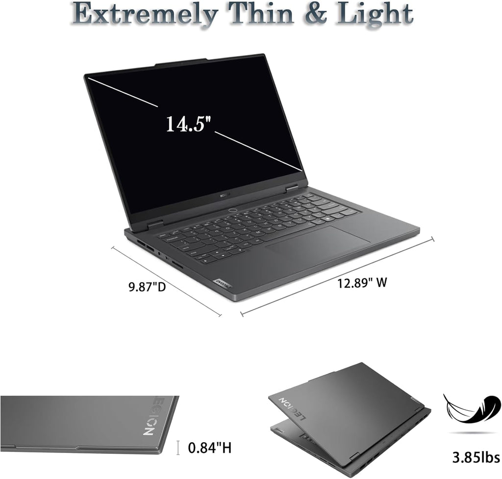 Lenovo - Legion Slim 5 Gaming Laptop - 14.5 OLED (2880 x 1800) - Ryzen 7 7840HS - NVIDIA GeForce RTX 4060 8GB - win11 Home - w/Mouse Pad (16GB RAM | 1TB SSD)