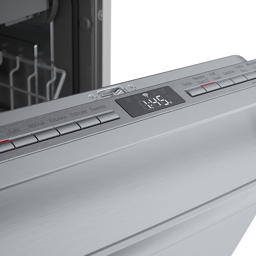 Bosch - 800 Series 18 Top Control Smart Built-In Dishwasher with 3rd Rack and 44 dBA - Silver