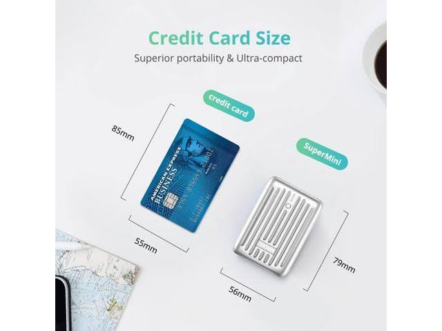 Zendure Supermini 10,000mAh USB-C PD Portable Charger - Silver