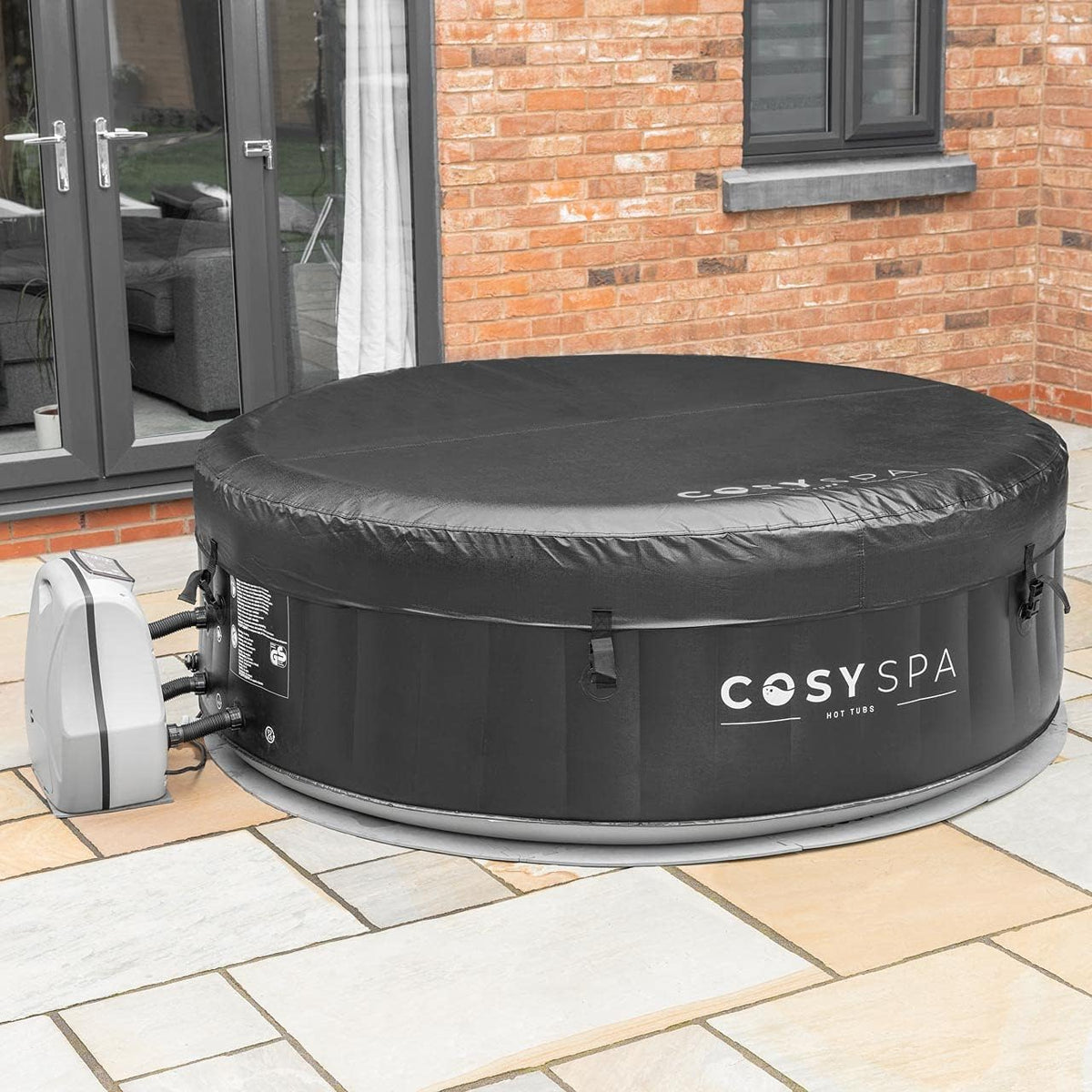 COSYSPA Inflatable Hot Tub Spa [2022 Model] - Outdoor Bubble Hot Tub | 2-6 Person Capacity ?C Quick Heating Hot Tub | Inflatable Hot Tub | Outdoor Inflatable Hot Tub Spa (Hot Tub Only - 6 Person)