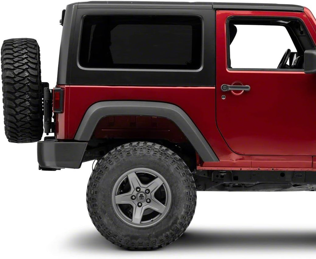 Redrock 4x4 HD Tire Carrier Compatible with OEM Tail Gate Compatible with 07-18 Jeep Wrangler JK