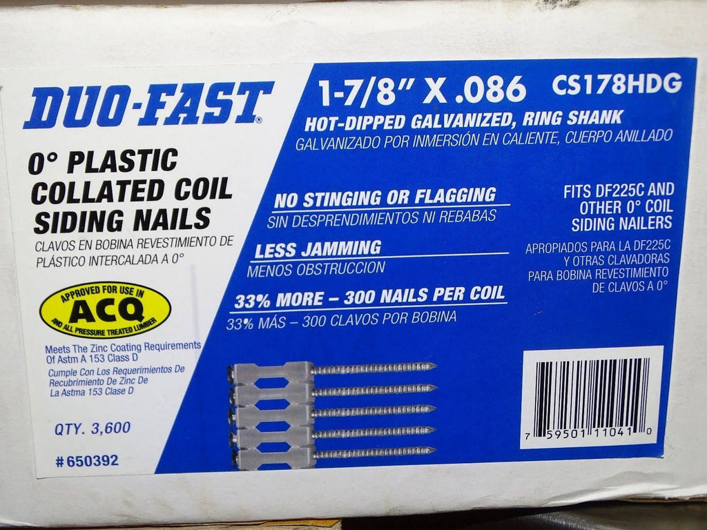 Duo-Fast 650392 Siding Nail, 1-7/8 In,pk3600