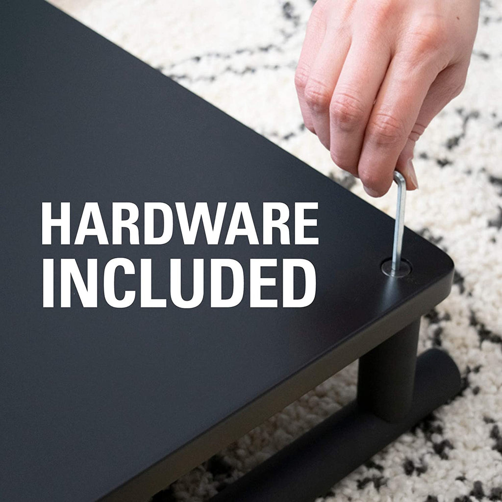 Sanus AV Media Stand with Built-in Cable Mangement & Adjustable Feet - Heavy Duty Design Holds 400lbs of Audio/Video Components - Features Simple 15-Minute Install & Includes All Hardware