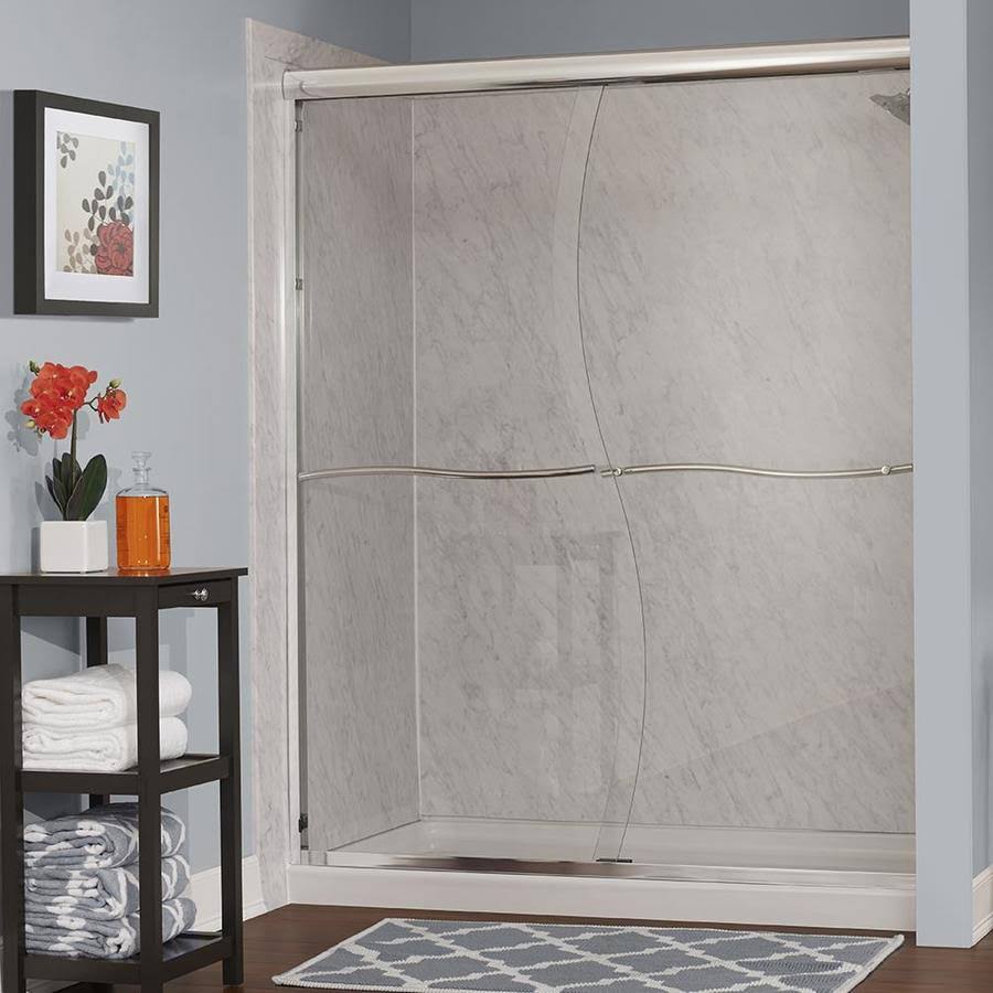 Foremost Cvss4872-Cs Cove 72 inch High x 48 inch Wide Sliding Framed Shower Door - Silver