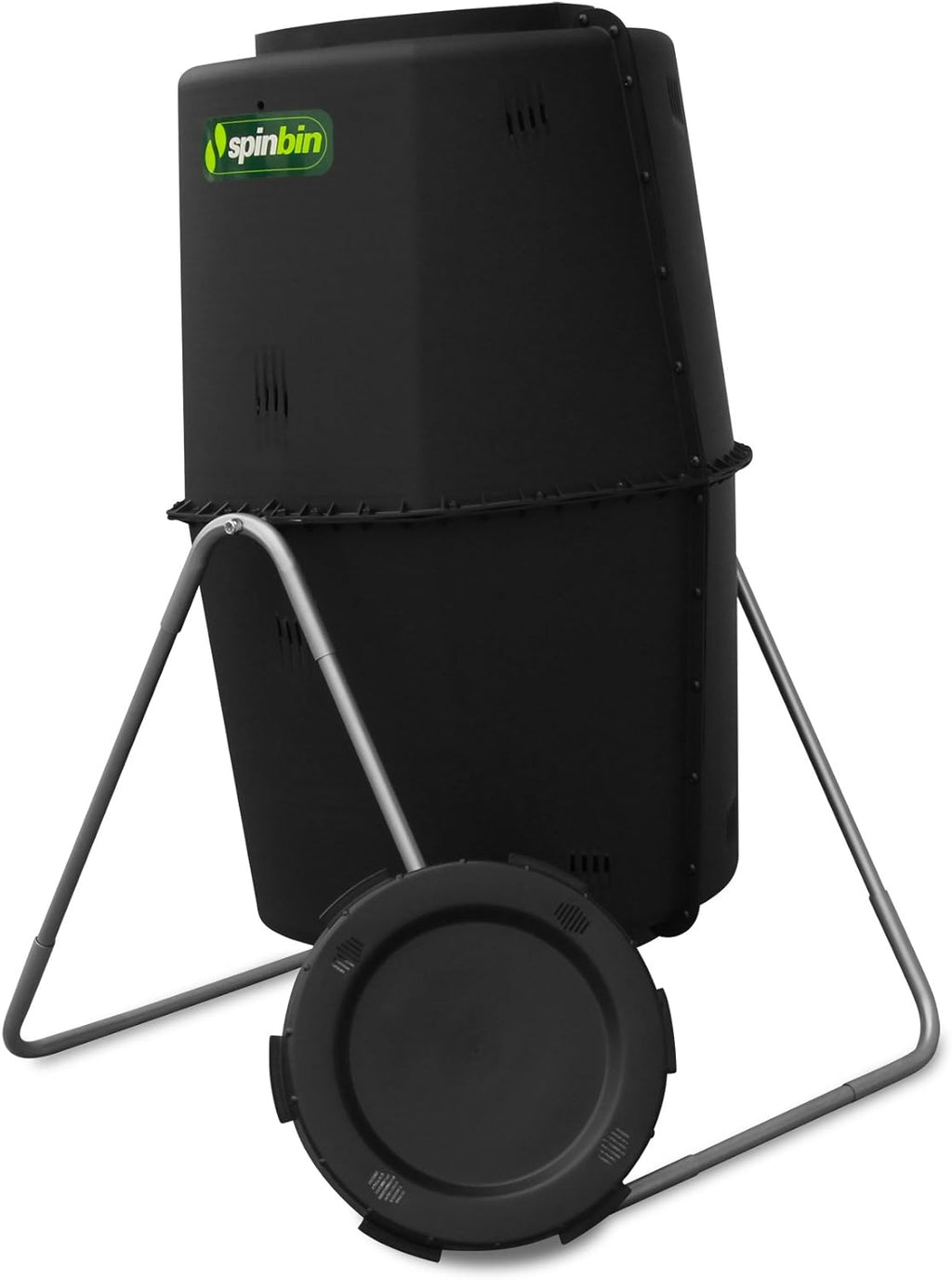 Spin Bin 60 Gal. Outdoor Compost Tumbler Rotating Garden Composter Bin (Black)