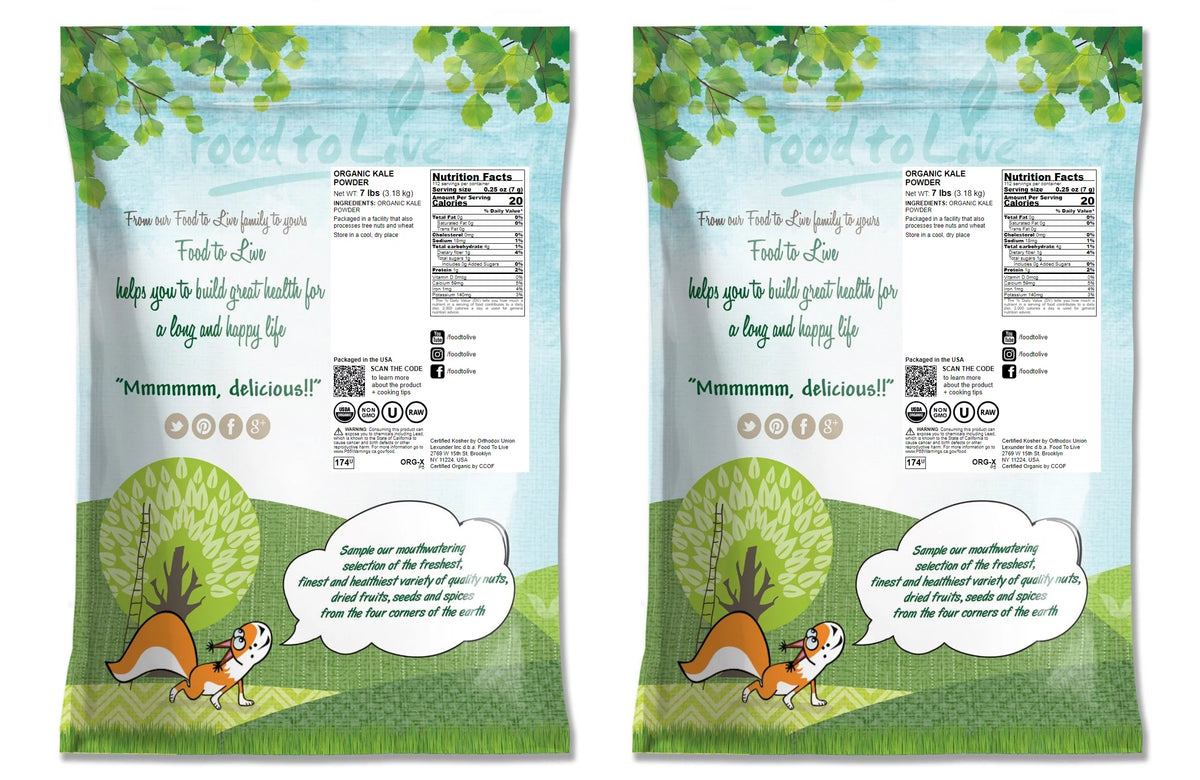 Organic Kale Powder, 14 Pounds ?? Non-GMO, Kosher, Raw, Vegan ?? by Food to Live