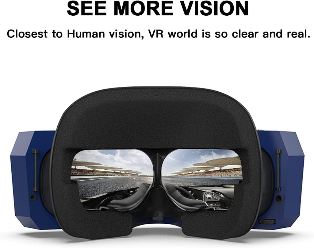 Pimax Vision 8K X VR Headset with Dual Native 4K CLPL Displays, 200 Degrees FOV, Fast-Switched Gaming RGB Pixel Matrix Panels for PC VR Steam Games Videos, USB Powered, Modular Audio Strap