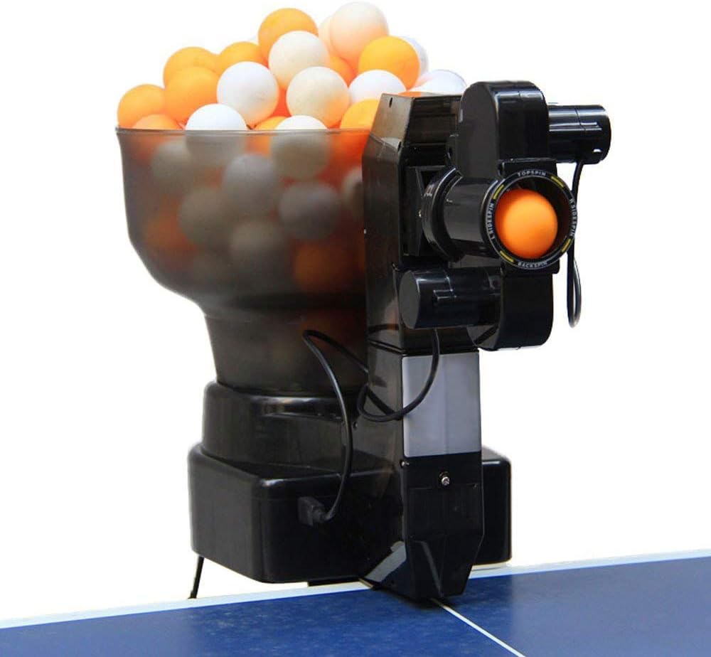 ZXMT Ping Pong Robot Automatic Table Tennis Robot Machine Ping-Pong Home Practicing Training Exercise