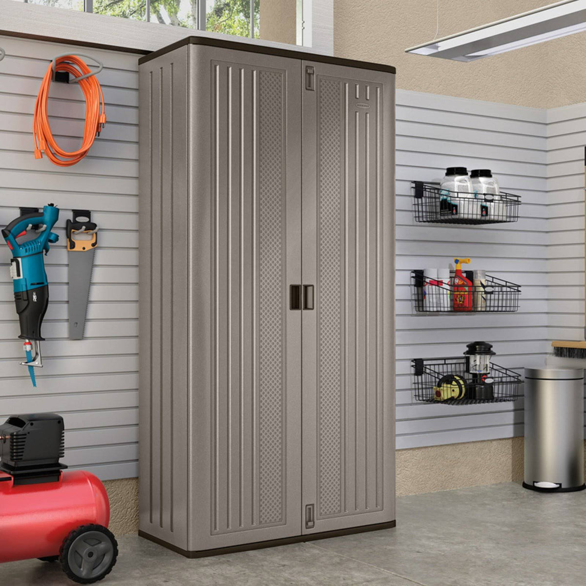 Suncast Mega Tall Utility Storage Cabinet