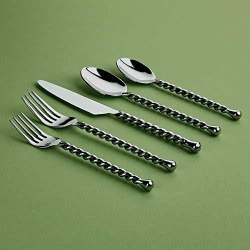 Gourmet Settings Silver Tear 20-Piece Flatware Set Service for 4