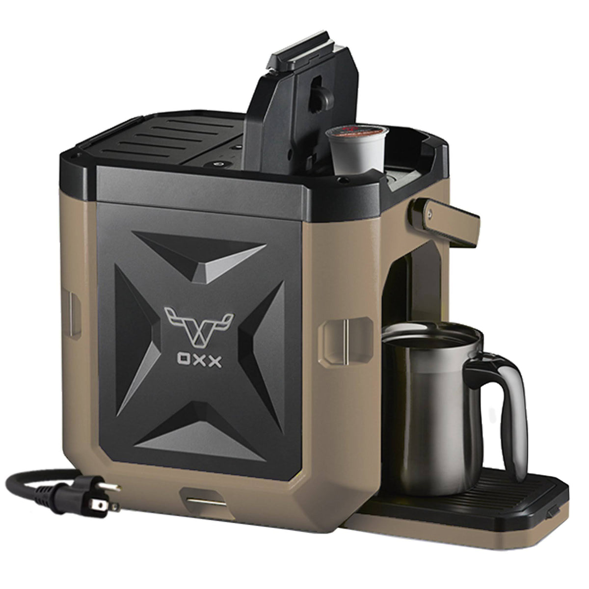OXX CBK250T COFFEEBOXX Jobsite Single Serve Coffee Maker - Desert Tan