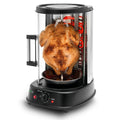 Nutrichef Vertical Rotisserie Oven - Rotating Kebob Cooker, Black