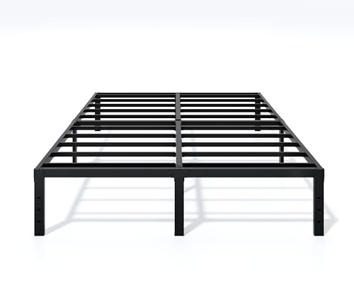 Metal Bed Frame Full Size - 14 Inch Heavy-Duty Full Platform Bed Frame No Box Spring Needed, Easy Assembly, Noise-Free, Sturdy Mattress Foundation, Underbed Storage Space