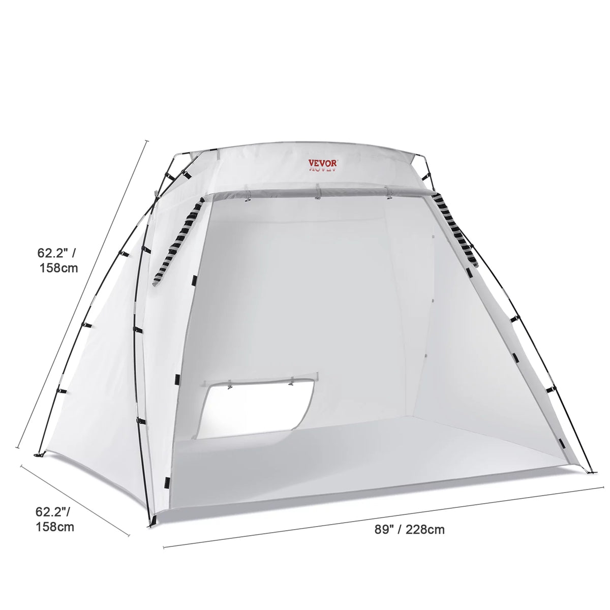 SKYSHALO Portable Paint Booth, Larger Spray Paint Tent with Built-in Floor & Mesh Screen, 7.5x5.2x5.2ft Spray Paint Shelter, Painting Tent Station for Furniture DIY Hobby Tool