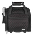 Travelon Wheeled Underseat Carry-On with Back Up Bag Black
