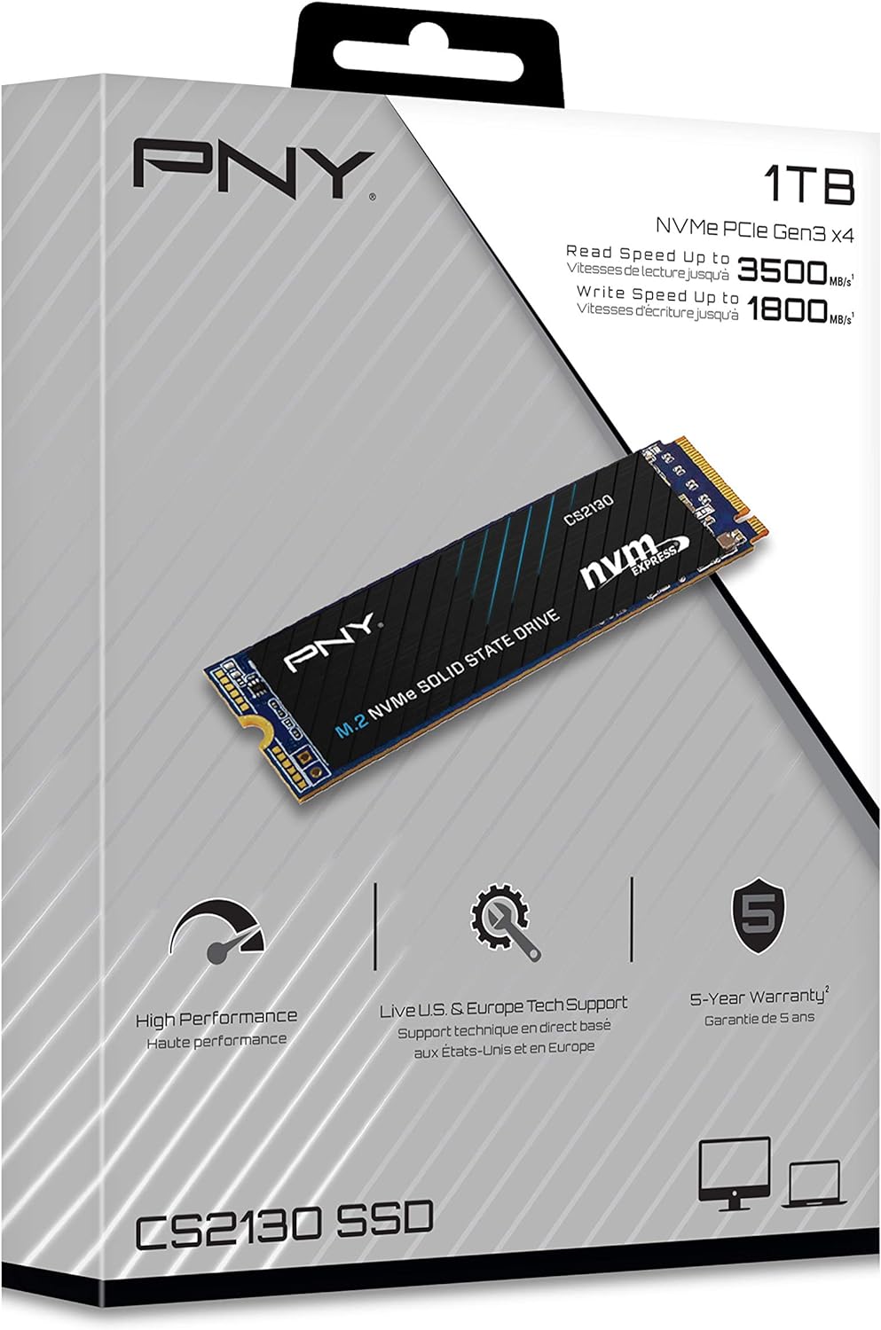 Data Storage CS2130 8TB M.2 NVMe Internal Solid State Drive (SSD) - M280CS2130-8TB-RB