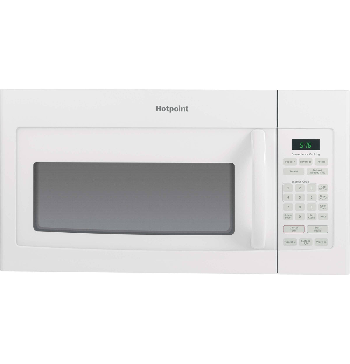 Hotpoint RVM5160DHWW 1.6 Cu. ft. Over-the-range Microwave Oven - White