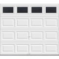 Clopay Classic Collection 8 ft. x 7 ft. 6.5 R-Value Insulated White Garage Door with Plain Window 111378