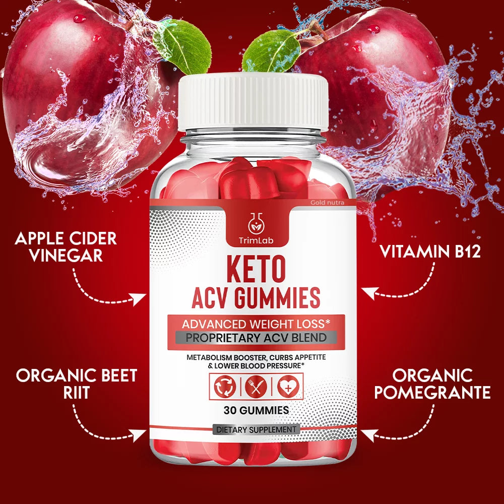 Trim Lab Keto Gummies, Weight Loss Supplement, Powerful Formula, Maximum Strength (5 Pack)