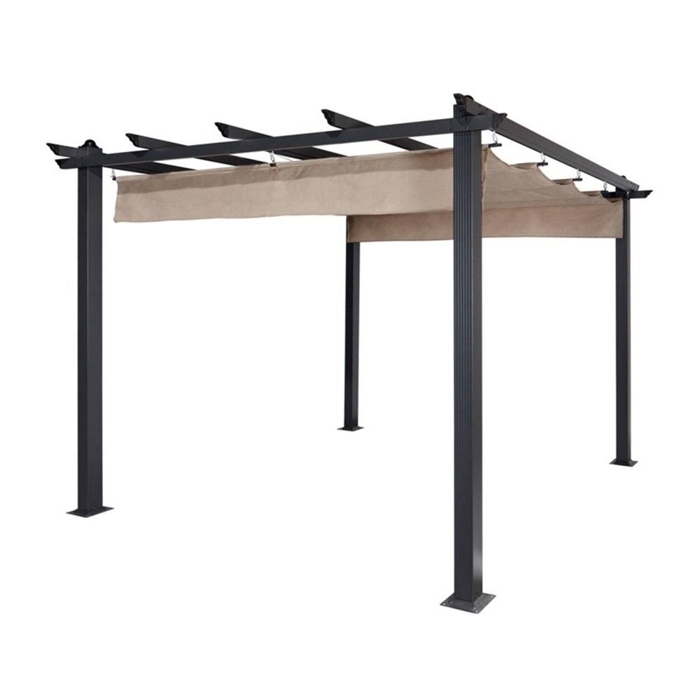 Aleko Fabric Replacement Pergola Canopy - 9 x 9 Feet - Sand