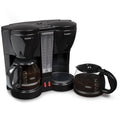 Cucinapro Double Coffee Brewer Station - Dual Coffee Maker Brews Two 12-Cup Pots