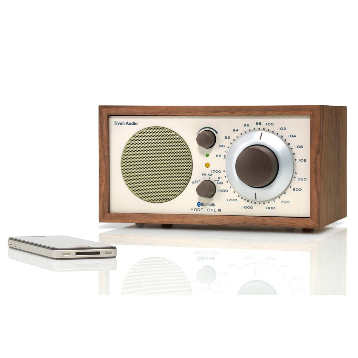 Tivoli Audio Model One Bluetooth AM/FM Radio (Walnut/Beige)