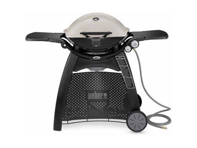 Weber Q-3200 Natural Gas Grill - Titanium/Beige