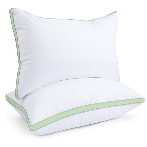 viewstar Bed Pillows King Size Set of 2, Hotel Quality, Down Alternative Big Pillow for Back, Stomach or Side Sleepers, Firm