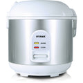 Oyama 5-Cup All Stainless-Steel Rice Cooker/Steamer/Warmer, White