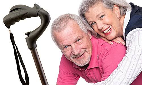 Ergocane Fully Adjustable Ergonomic Cane (Brown)