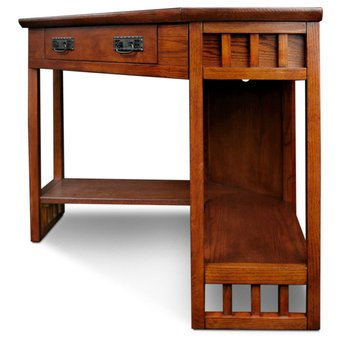 Leick Furniture Mission Corner Computer/Writing Desk, Oak