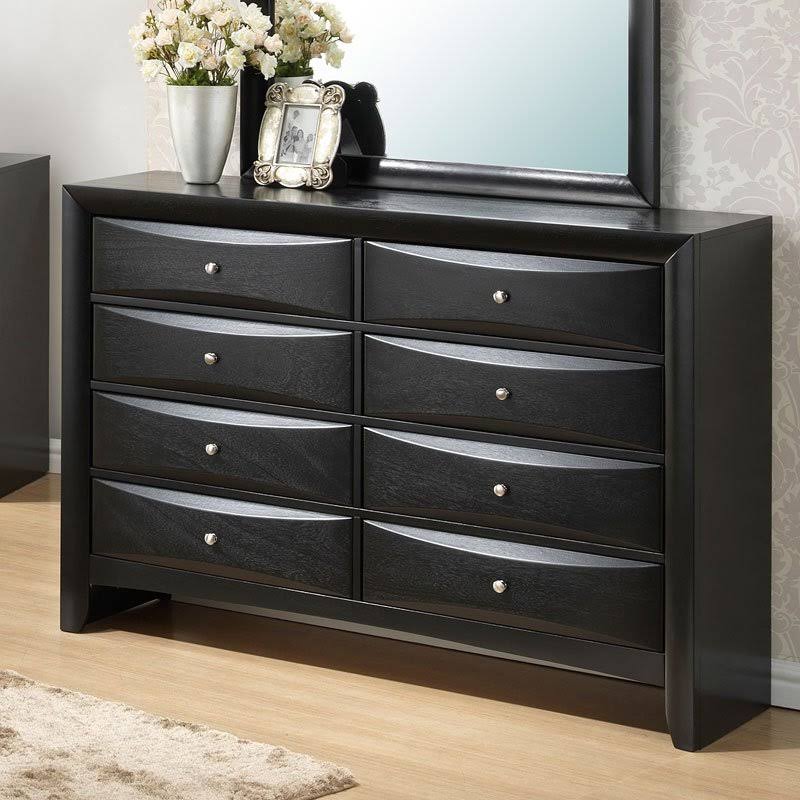 Glory Furniture Marilla 8 Drawer Dresser in Black - G1500-D
