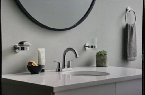 Grohe Veletto 4 in. Centerset 2-Handle High-Spout Bathroom Faucet in Starlight Chrome 20582000
